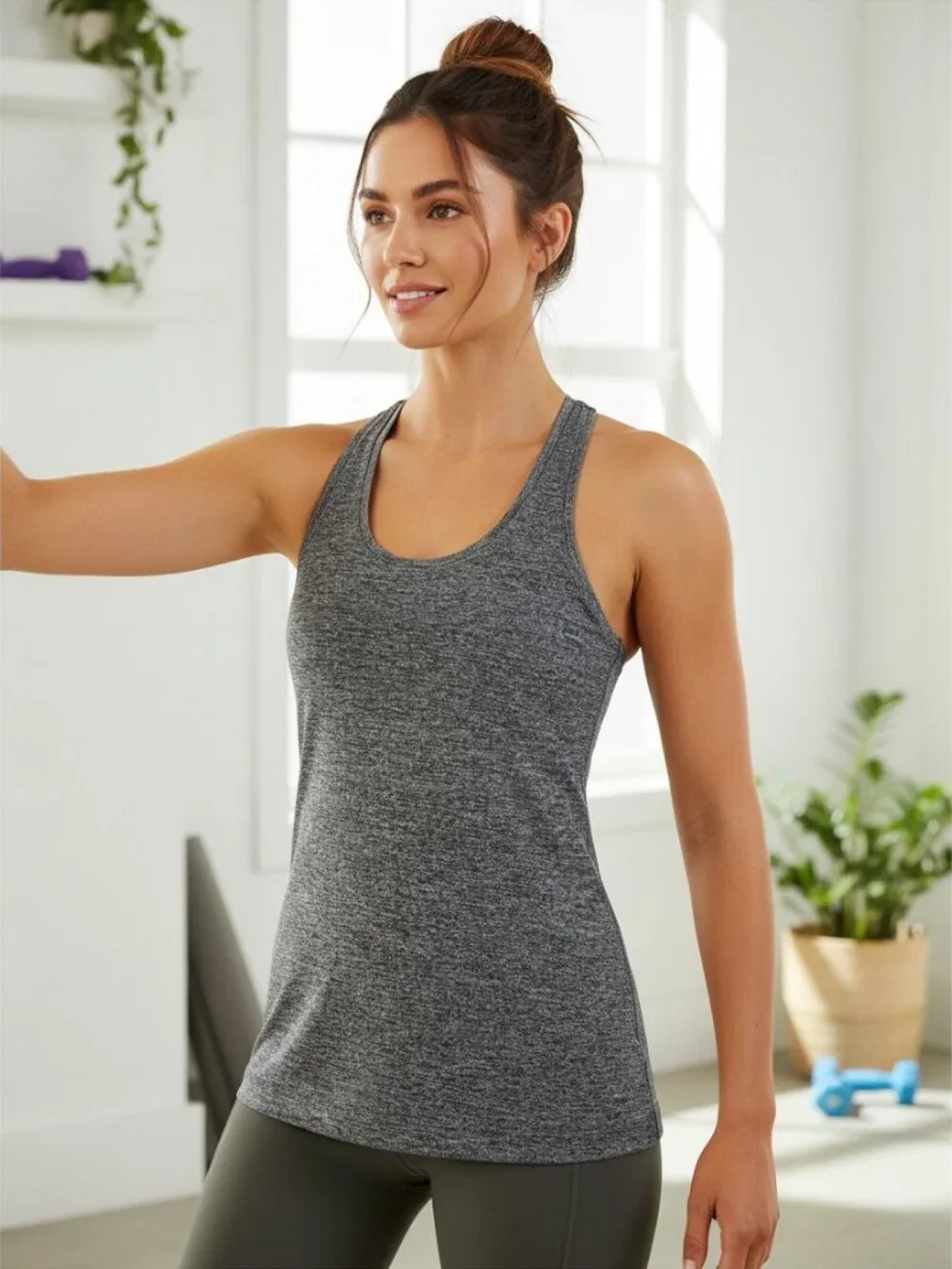 🌟 Lululemon Swiftly Tech Racerback Tank - Like New - Heathered Grey - Size 4